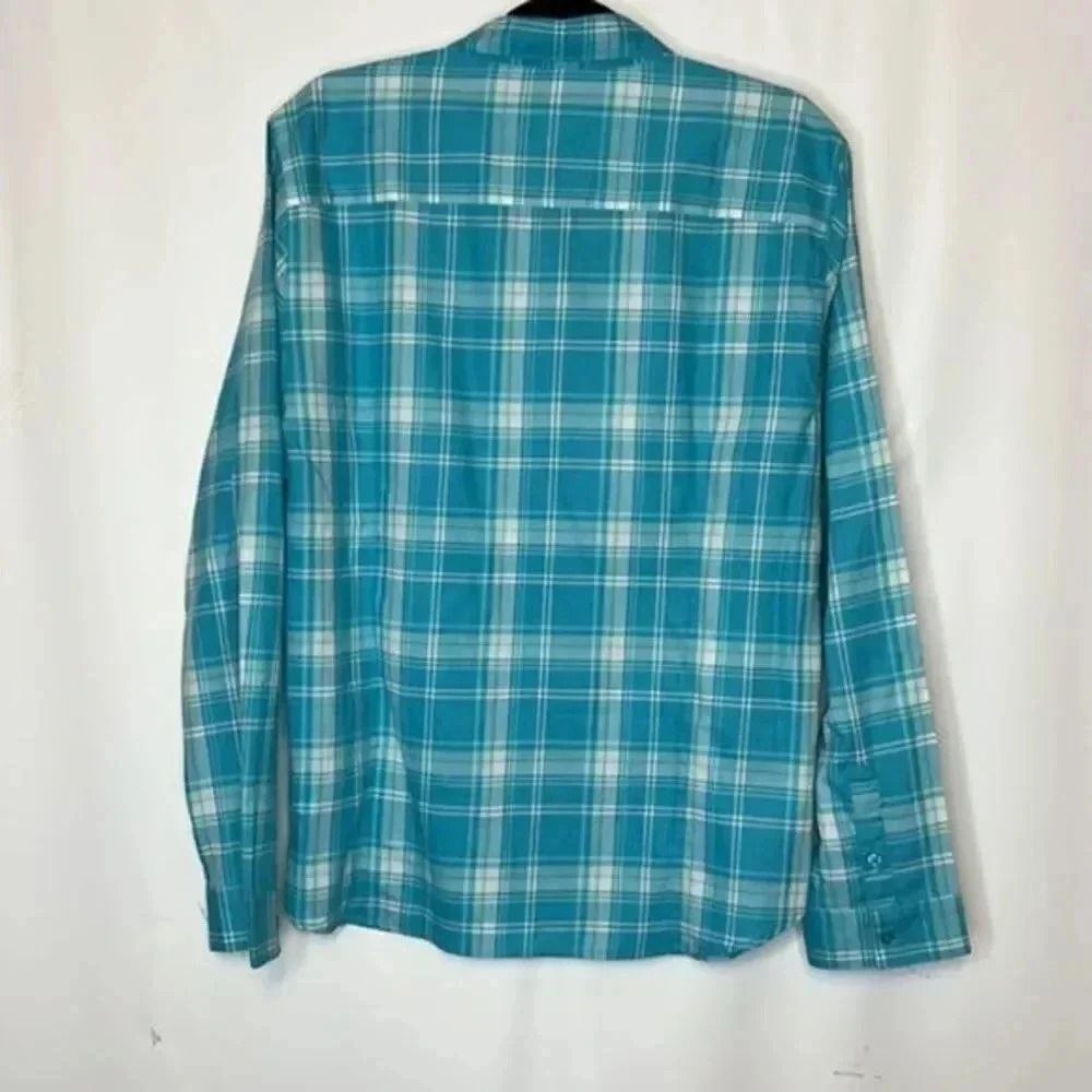 Garnet Hill long sleeve NWOT plaid lightweight size 18 top - Picture 2 of 4